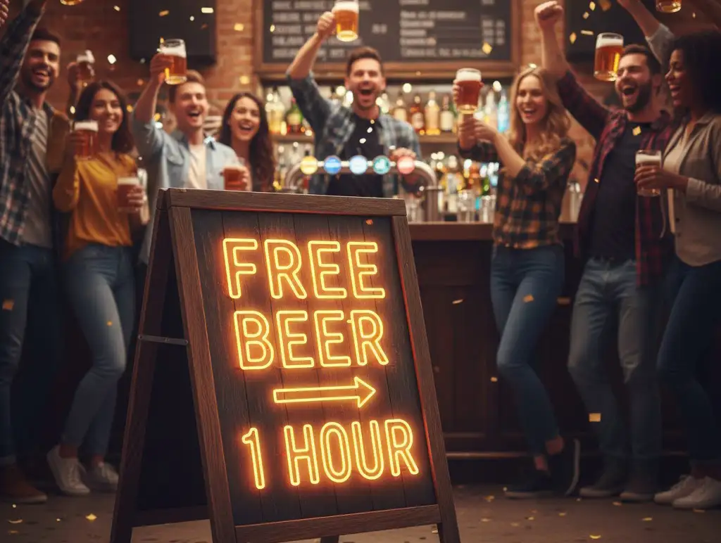 Libertiner fest i Odense med Happy Hour i en time