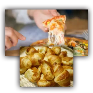 Pizza og pølsehorn