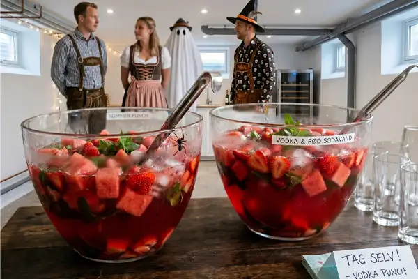 Blodig velkomst drink til Halloween og Oktoberfest i Odense