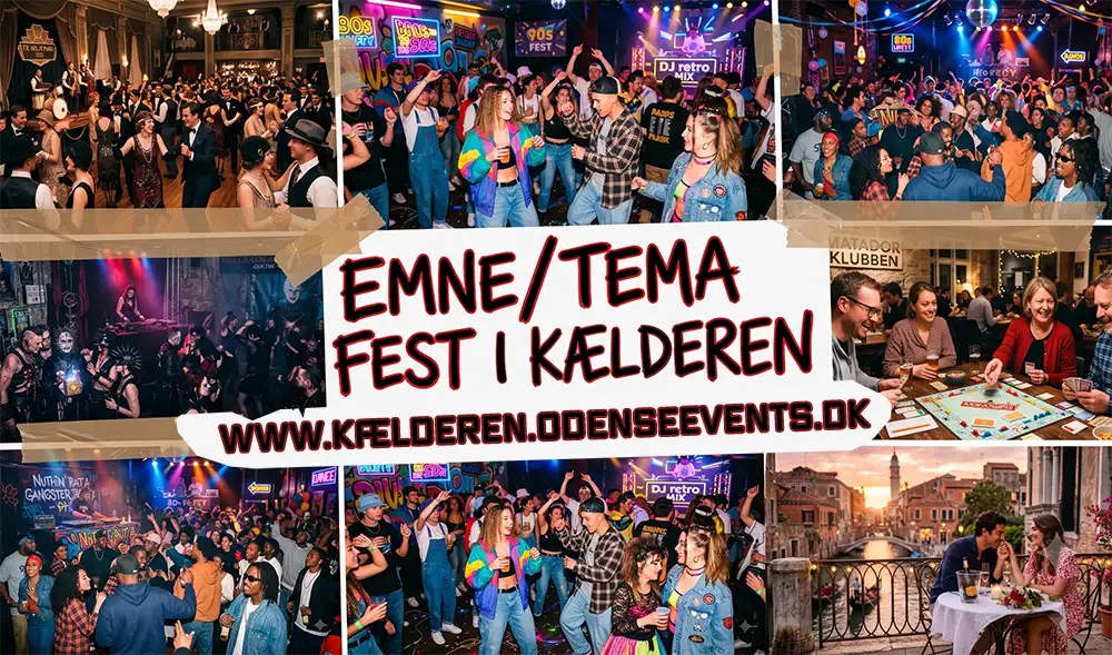 Emne og Temafester om fredagen i Kælderen - Odense Events
