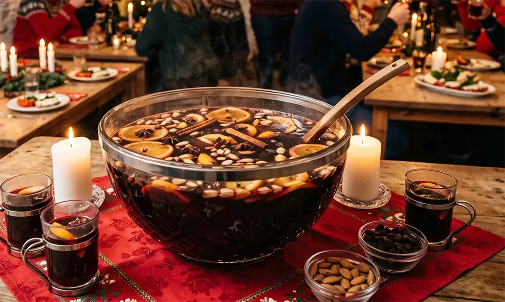 Julefrokost i Odense med velkomst gløgg
