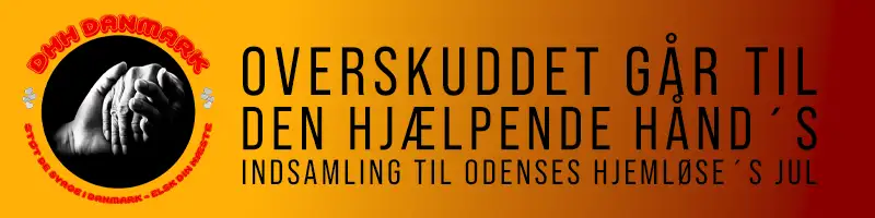 Overskuddet fra julefrokosten går til hjemløse´s jul i Odense